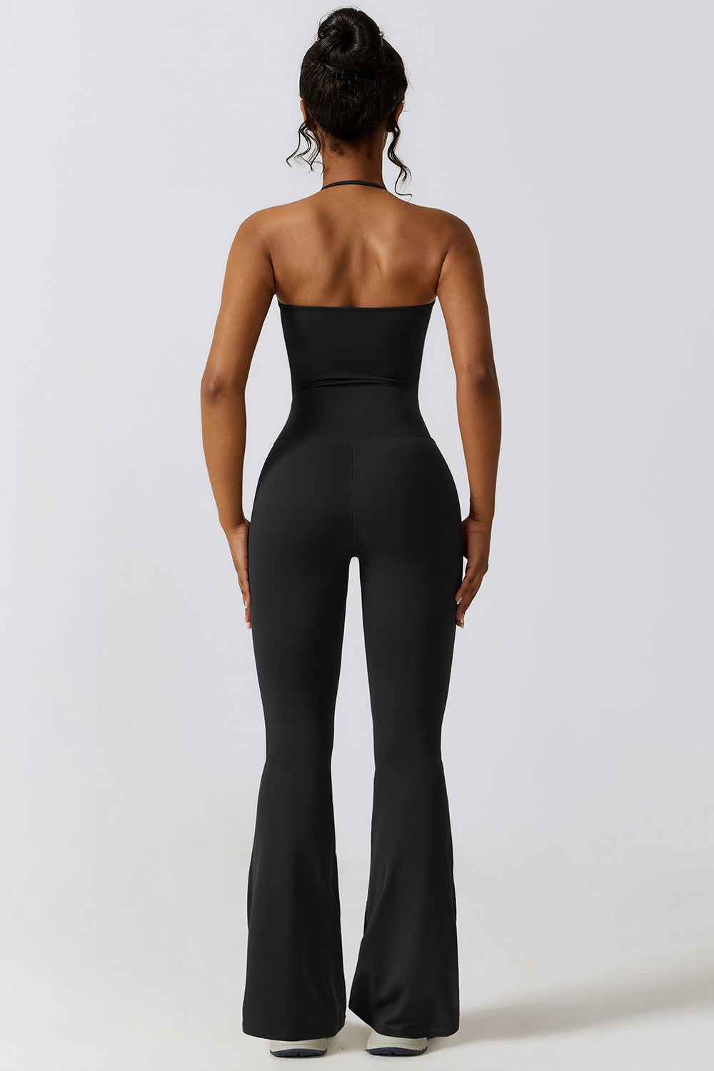 Halter Neck Flare Sport Jumpsuit